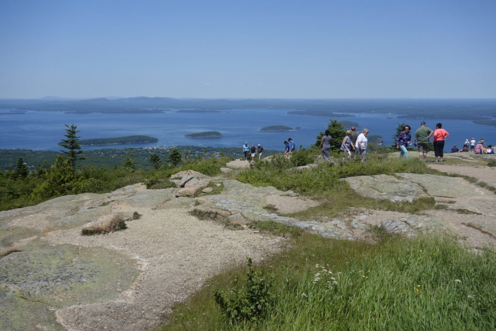 Crowd on Cadillac Mountain