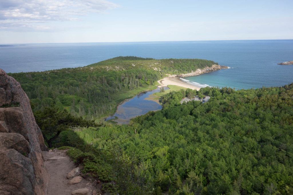Acadia: Sand Beach from Beehive Trail