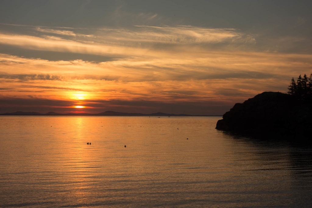 Acadia: Eben's Head Sunset on Isle au Haut