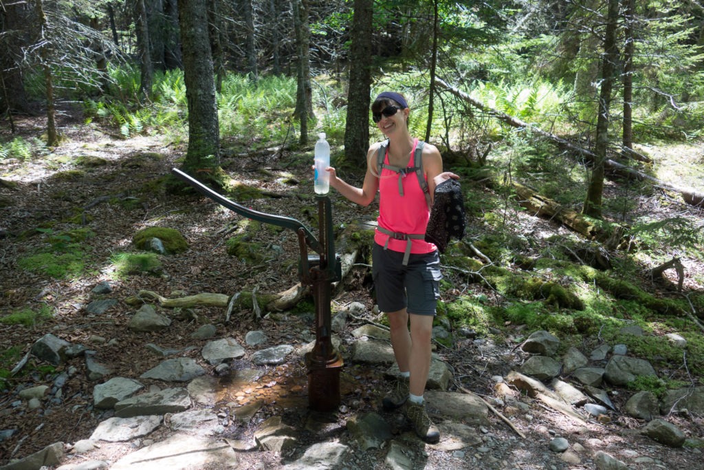 Acadia: K with Duck Harbor Campground water pump