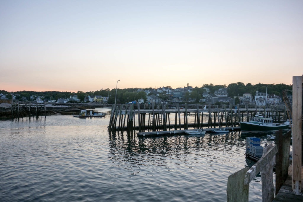 Acadia: View of Stonington from Pier