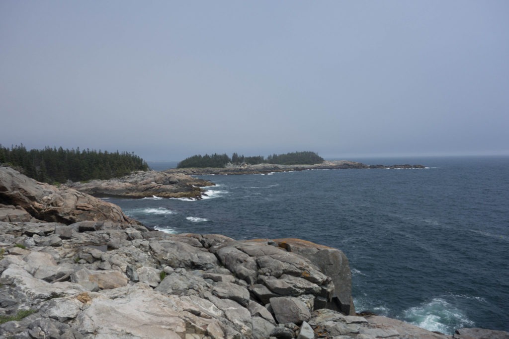 Acadia: View from rocks near Thunder Gulch