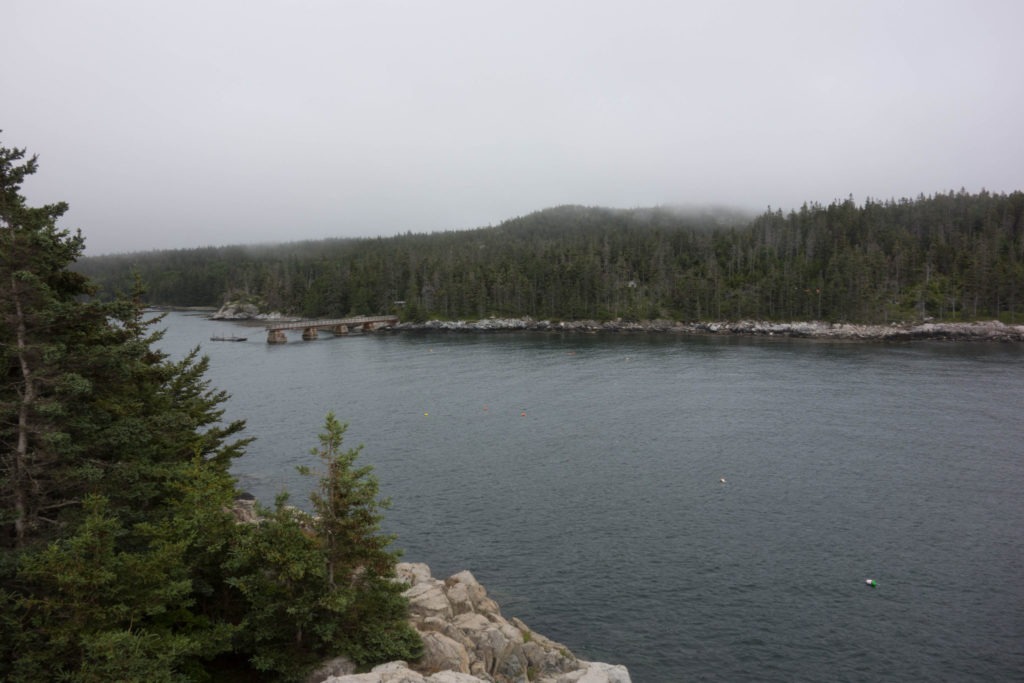 Acadia: View of Duck Harbor from Eben's Head