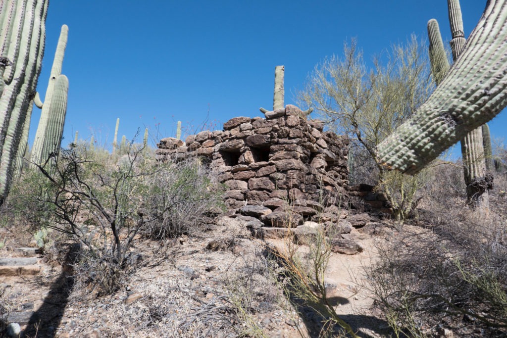 Saguaro: Old Stone Restroom near Mam-A-Gah