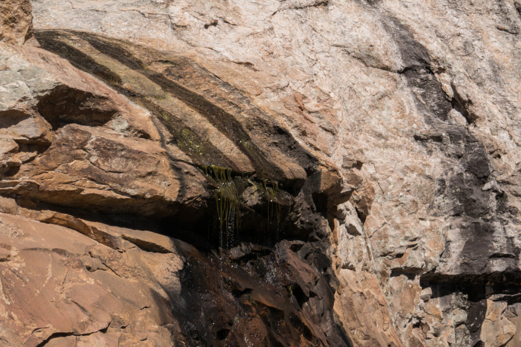 Saguaro: Drops of water falling into the Devil's Bathtub