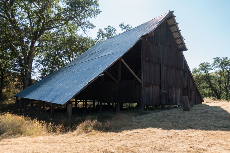 Redwood: Closeup of Long Ridge Sheep Shed