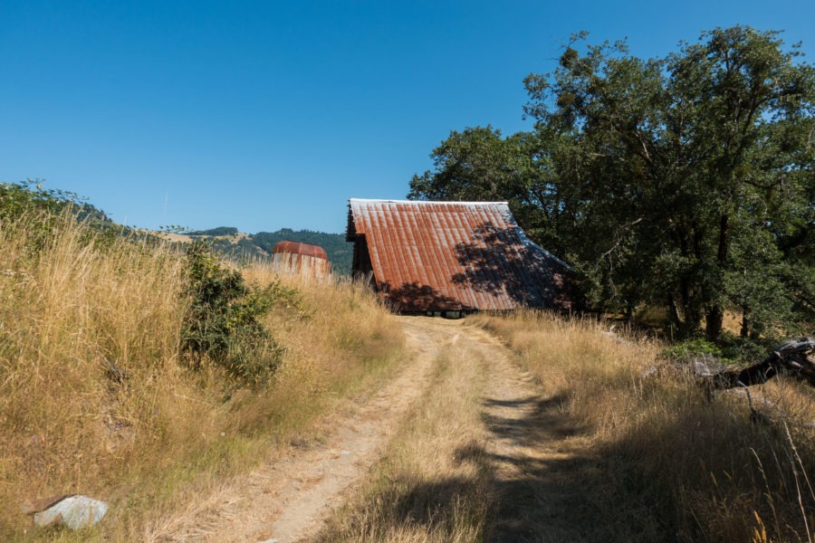 Redwood: Long Ridge Sheep Shed From Ranch Road