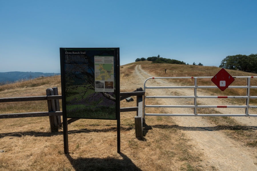 Redwood: Lyons Ranch Trailhead Sign