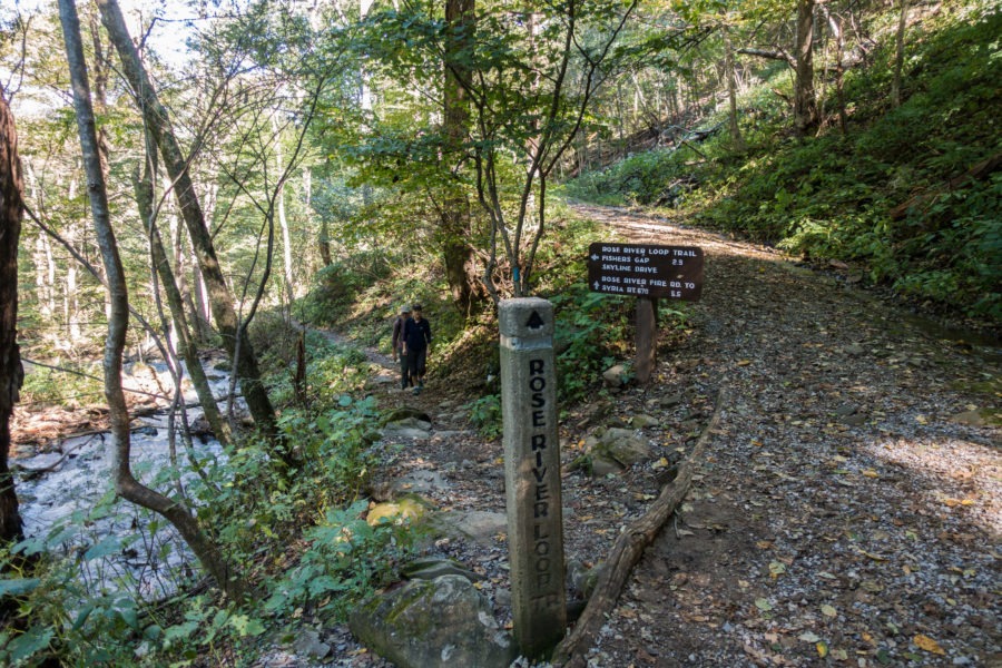 Shenandoah: Rose River Loop Trail Sign