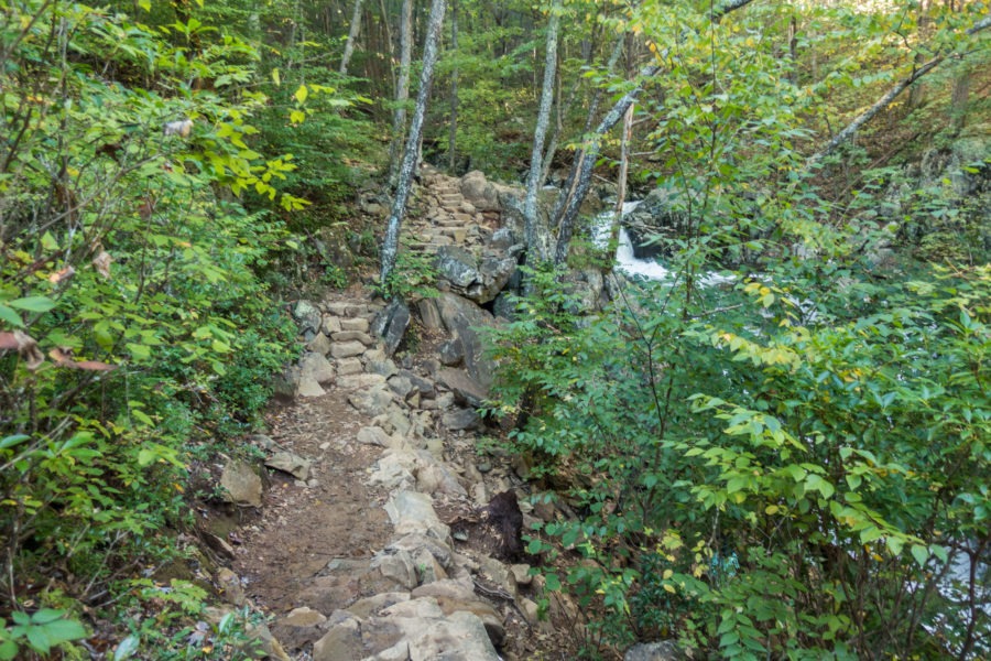 Shenandoah: Stone Stairs Before Rose River Falls