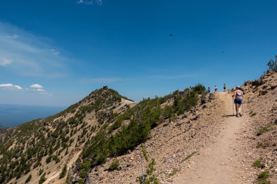 Crater Lake: Almost to the Ridge Line