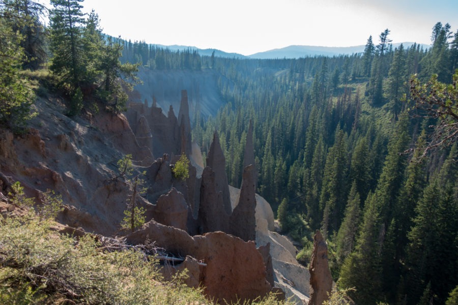 Crater Lake: View of Pinnacles and Wheeler Creek
