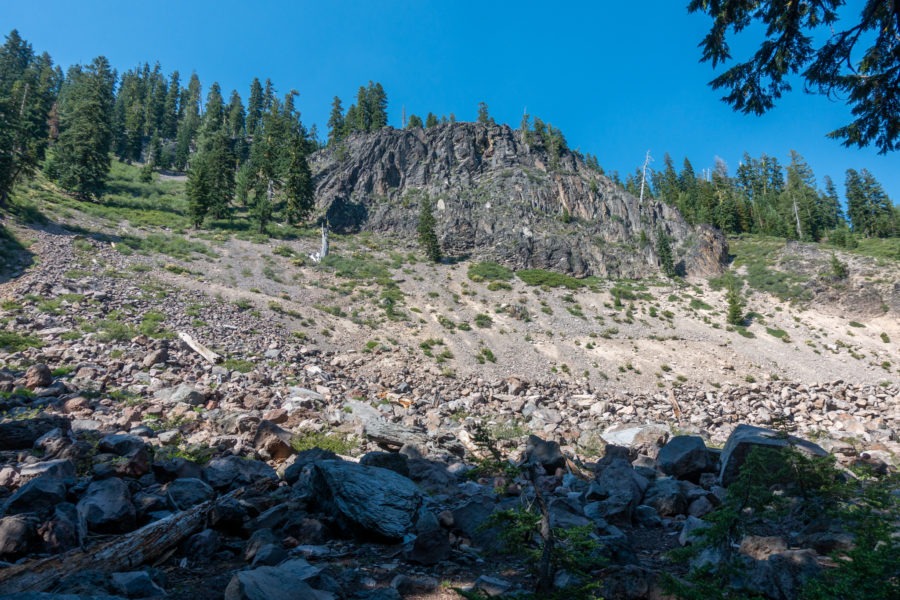 Crater Lake: Rocky Outcropping Along Plaikni Falls Trail