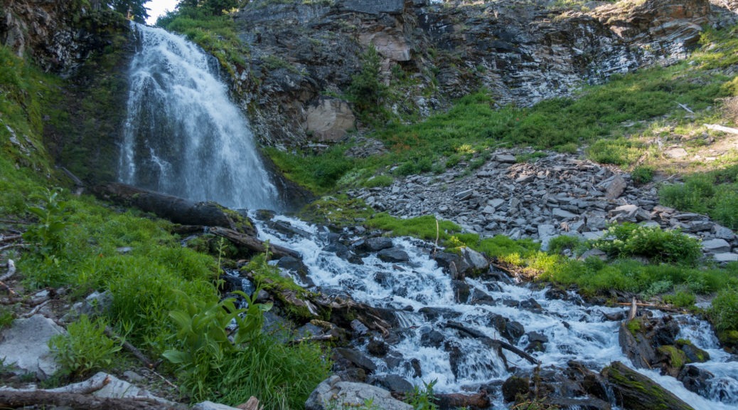 Crater Lake: View of Plaikni Falls From End of Stairs