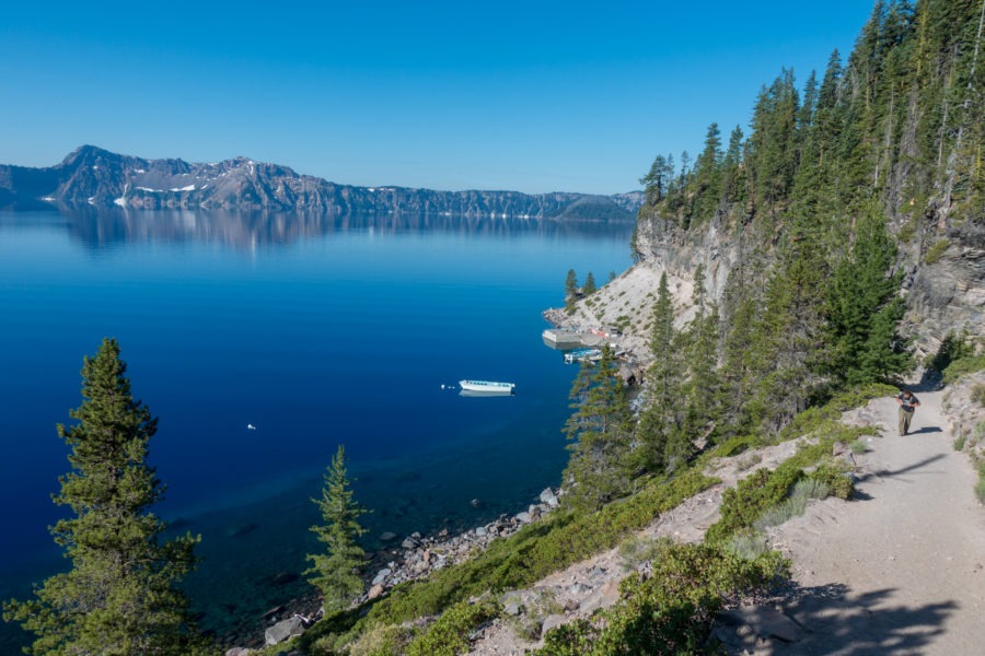 Crater Lake: Boat dock from Cleetwood Cove Trail