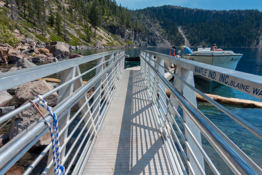 Crater Lake: Departing the Tour Boat