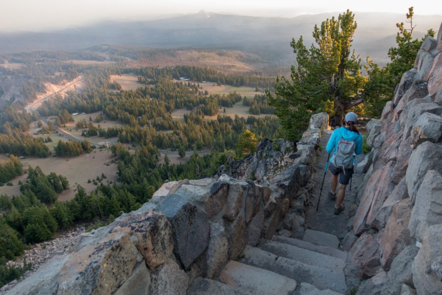 Crater Lake: Descending Watchman Peak