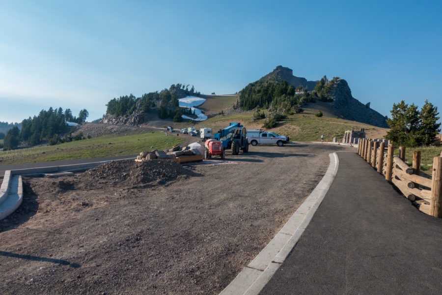 Crater Lake: Watchman Peak Parking During Construction