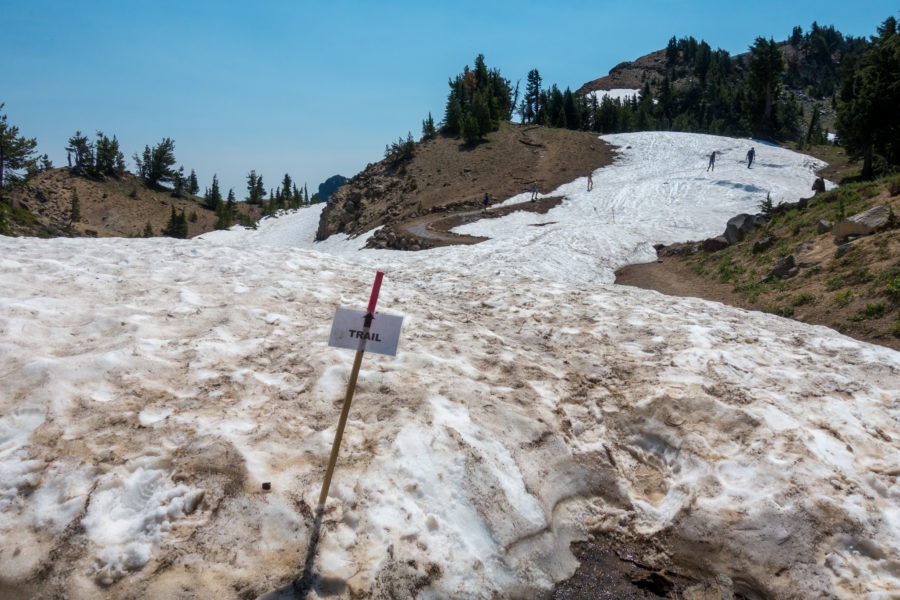 Crater Lake: Snowfield On Garfield Peak Trail