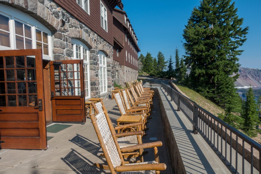 Crater Lake: Lodge Back Porch