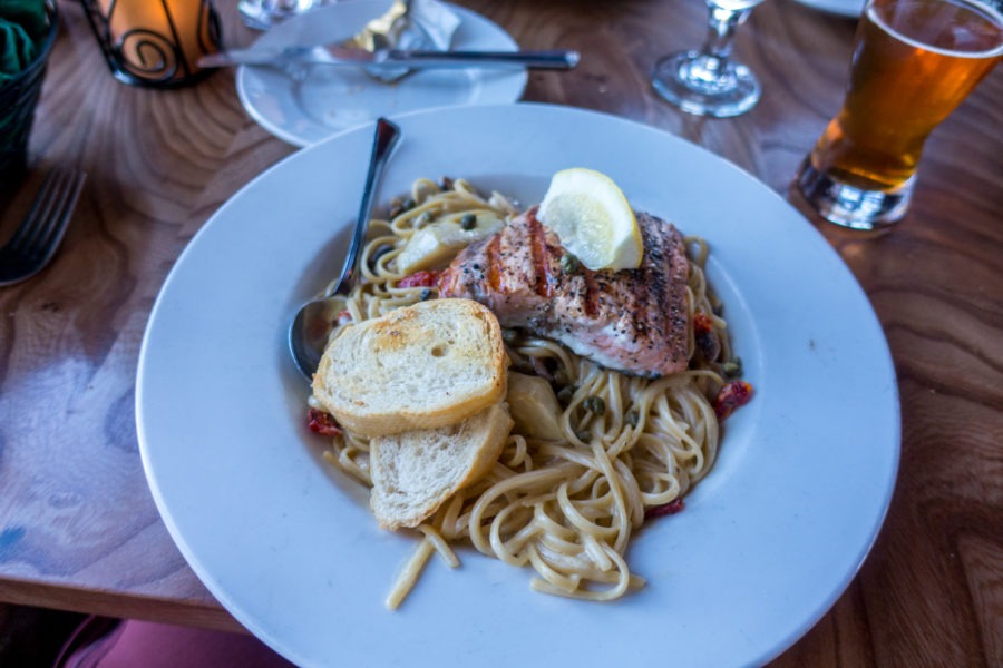 Crater Lake: Lodge Pacific Crest Pasta with Salmon