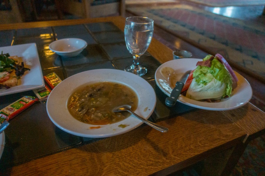 Crater Lake Lodge: Dining in Great Hall Lodge with Soup and Wedge Salad