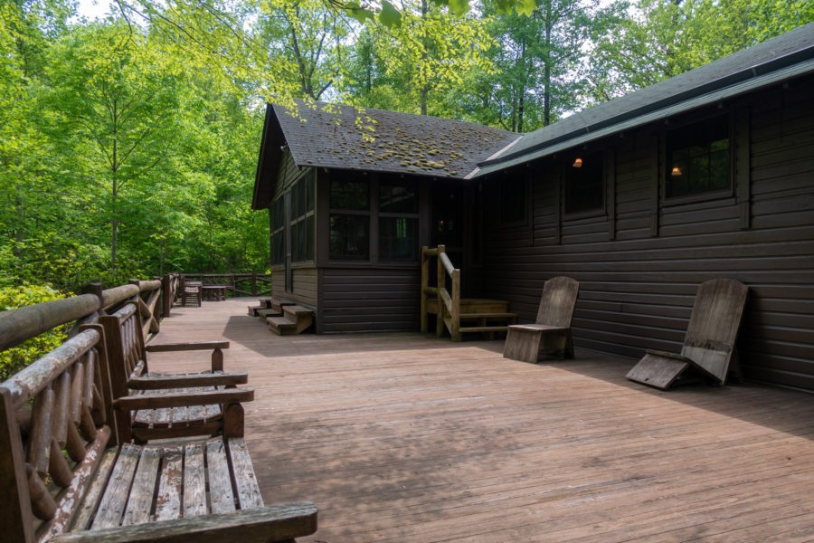 Shenandoah: Back Porch of Brown House at Rapidan Camp