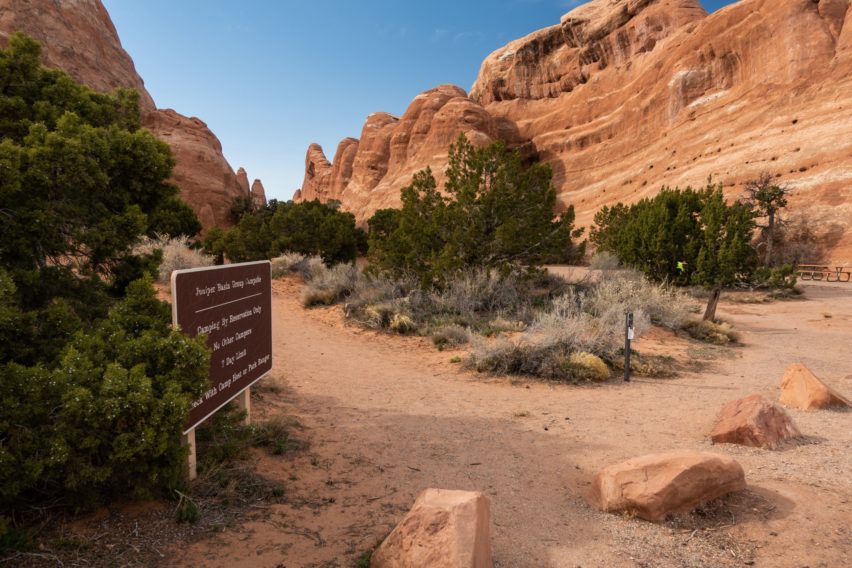 Arches: Juniper Basin Group Campsite