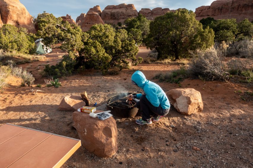 Arches: Making Dinner at Devils Garden Campground (Site 24)