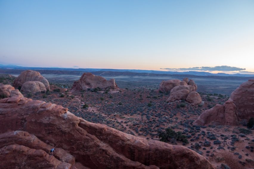 Arches: Looking through Skyline Arch to the West