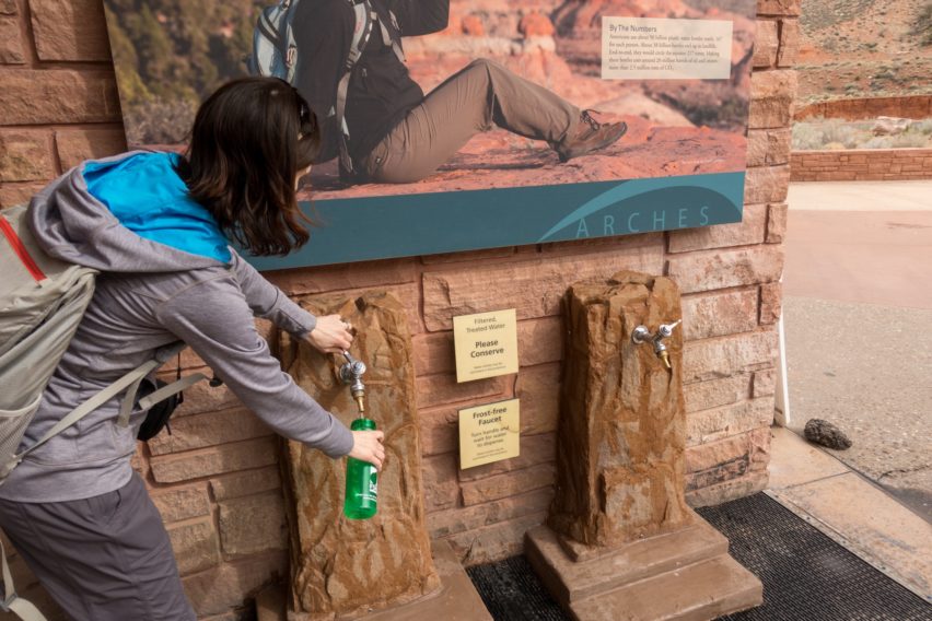 Arches: Getting Water at Visitor Center