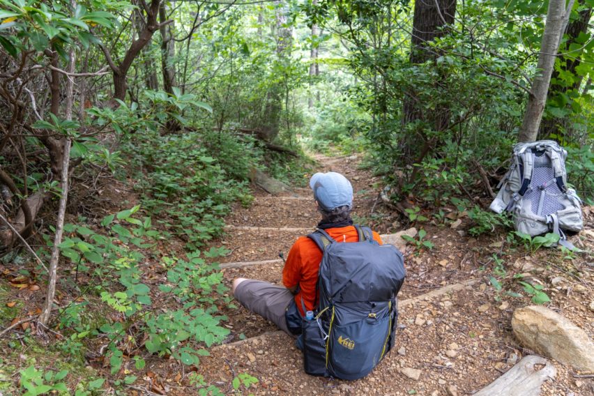 Shenandoah: Taking Break on Hannah Run Trail