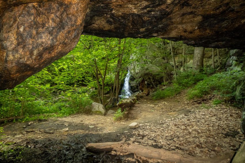 Shenandoah: Looking at Hazel Falls From a Nearby Cave