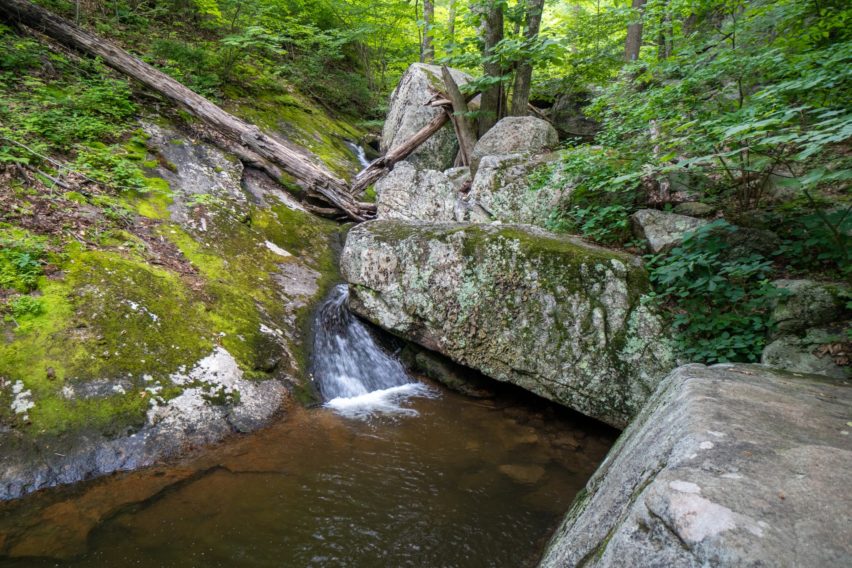 Shenandoah: Small Waterfall At Bottom of Cave/Falls Spur Trail