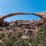 Arches: Landscape Arch Closeup at Devils Garden