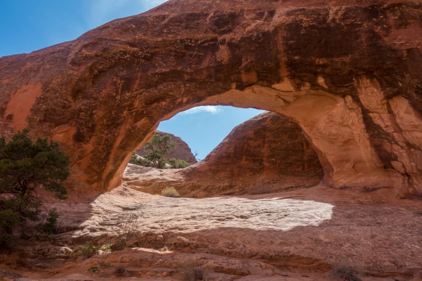 Arches: Backside of Private Arch in Devils Garden