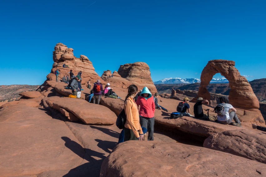 Arches: Arriving at Delicate Arch