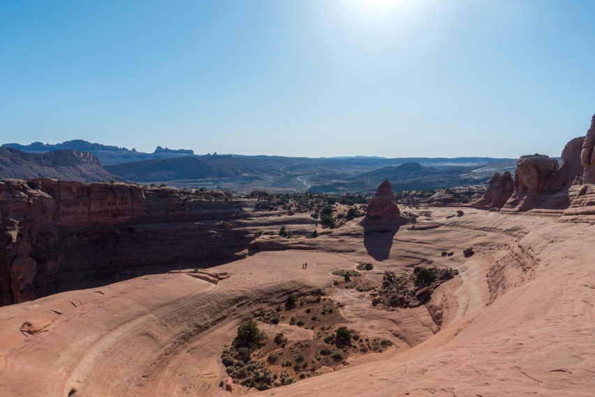 Arches: Looking at Bowl Next to Delicate Arch