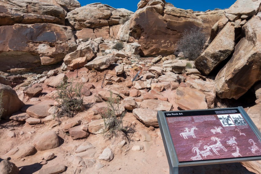 Arches: Ute Petroglyphs Near Delicate Arch
