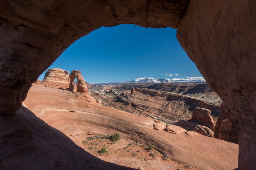 Arches: Delicate Arch Through Frame Arch