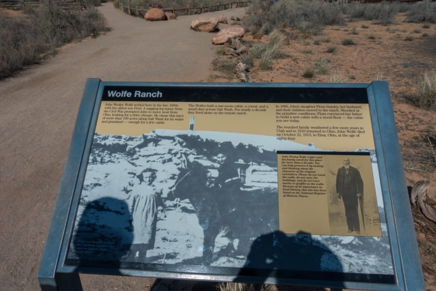 Arches: Informational Sign at Wolfe Ranch