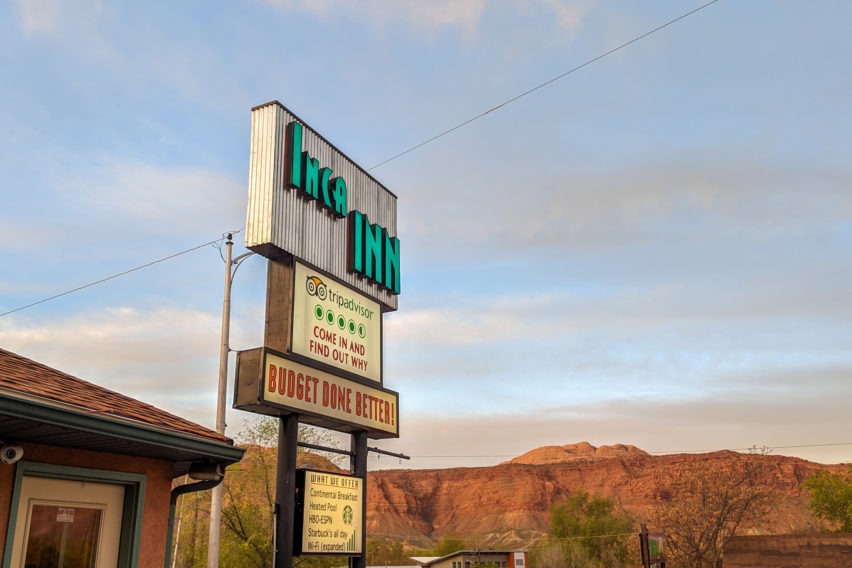 Arches: Inca Inn in Moab