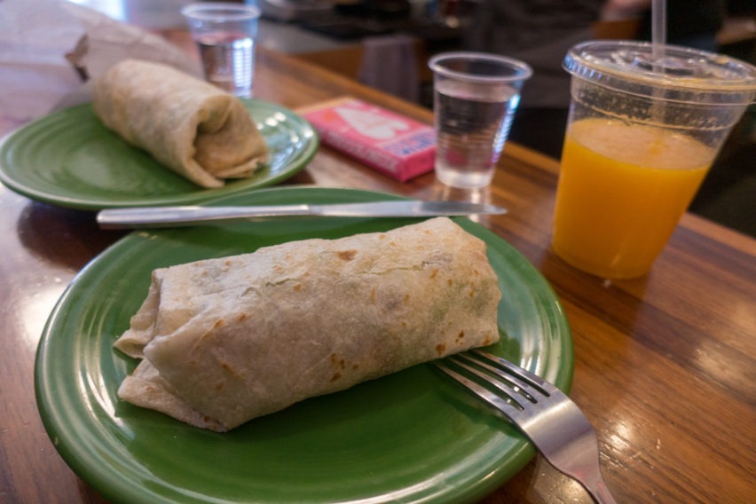 Arches: Burrito at Love Muffin Cafe in Moab