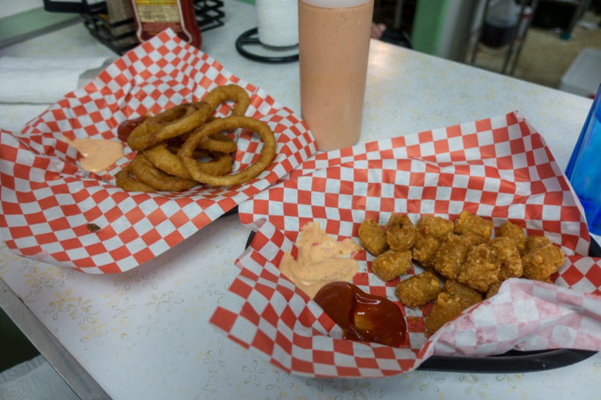 Arches: Tator Tots and Onion Rings at Milts in Moab